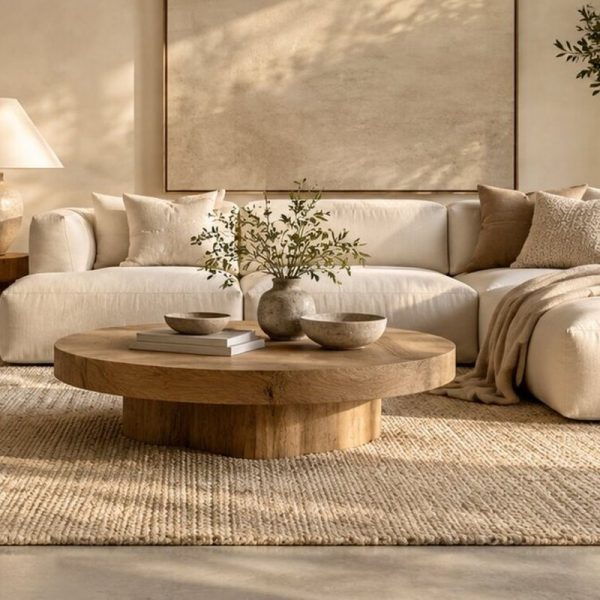 Couchtisch „Oslo“ Eiche rund